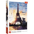 1000 Piece Jigsaw Puzzles, Paris at Dawn Puzzle, France, Puzzle of The Eiffel Tower, Arc De Triumph, Adult Puzzles, Trefl 10394
