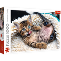 1000 Piece Jigsaw Puzzles, Cheerful Kitten, Puzzle of Animals, Cats, Kittens and Pets, Adult Puzzles, Trefl 10448