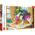 1000 Piece Jigsaw Puzzle, Flowers in The Morning, Painting Puzzle, Plants and Flower Puzzle, Adult Puzzles, Trefl 10526