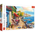 1000 Piece Jigsaw Puzzles, Sunny Embankment, Coastal City, Ocean, Adult Puzzles, Trefl 10527