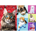 1000 Piece Jigsaw Puzzles, Happy Cats, Pets, Silly Animals, Cats and Kittens, Adult Puzzles, Trefl 10591