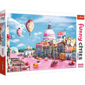 1000 Piece Jigsaw Puzzles, Funny Cities, Sweets in Venice, Colorful Puzzle of Venice with sweets, Adult Puzzles, Trefl 10598