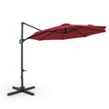 10 Feet Patio Cantilever Umbrella with Easy Tilt Adjustment