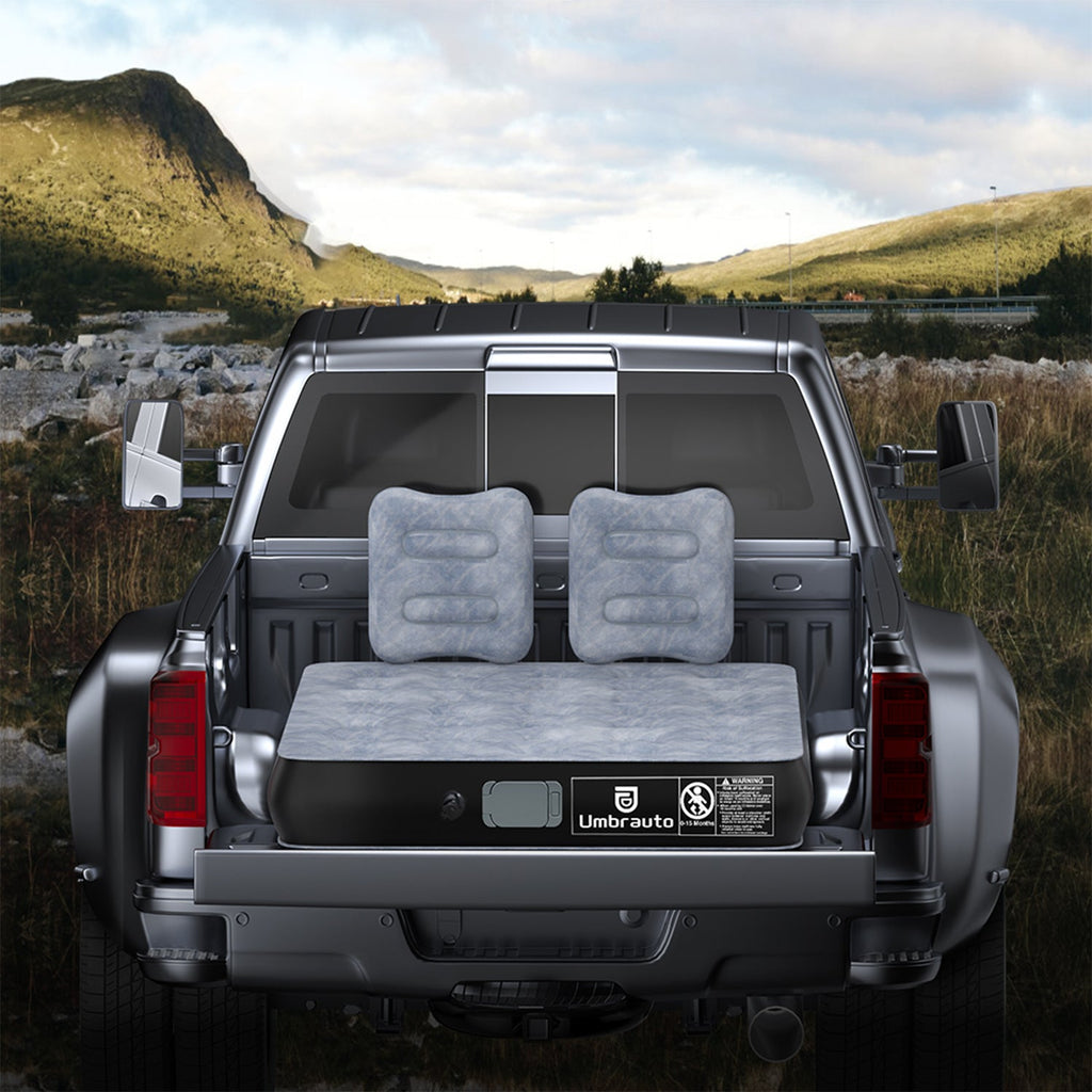 Umbrauto 5.5-6.5 ft Square Truck Bed Air Mattress with Wireless Rechargeable Pump Inflatable Full Size Pickup  Air Mattress