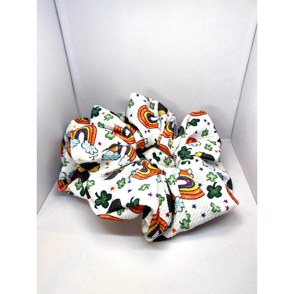 Pot-of-Gold and Rainbows St Patrick's Bullet Scrunchie