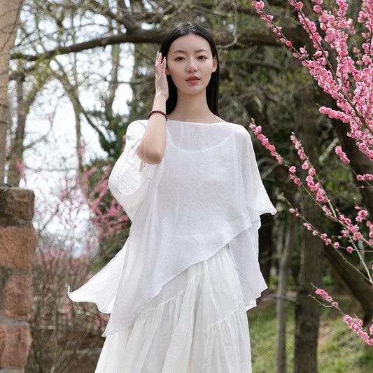 Lightweight Asymmetric Hem Solid Color Cardigan
