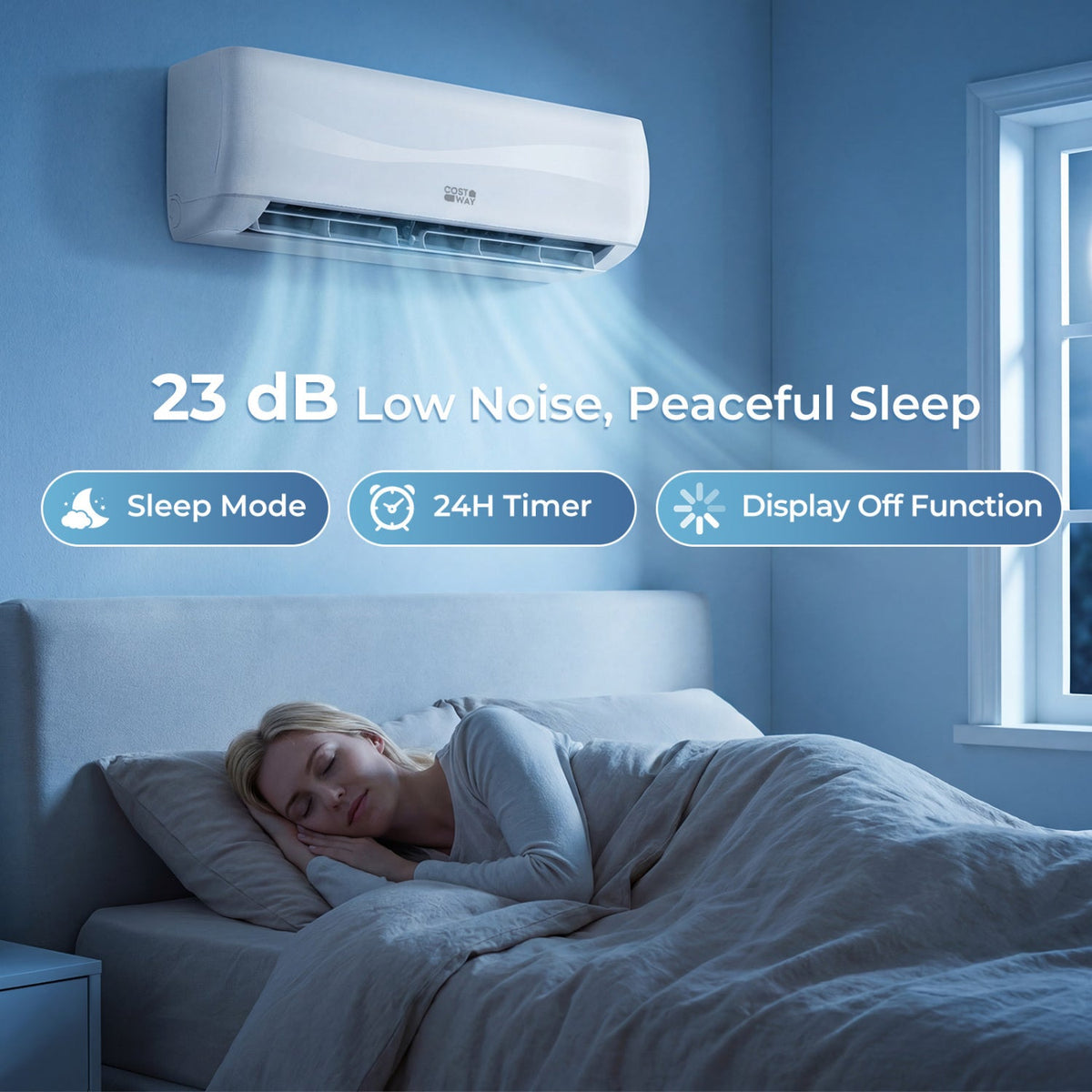 12000 BTU 17 SEER2 208-230V Mini Split Air Conditioner with Heat Pump