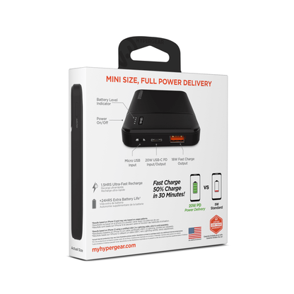 HyperGear 5000mAh PD20W PowerPack Mini