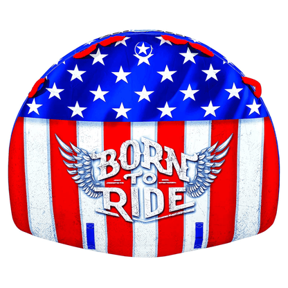 WOW Watersports Born to Ride 3 Person 3P Towable with Soft Top and EZ Tow