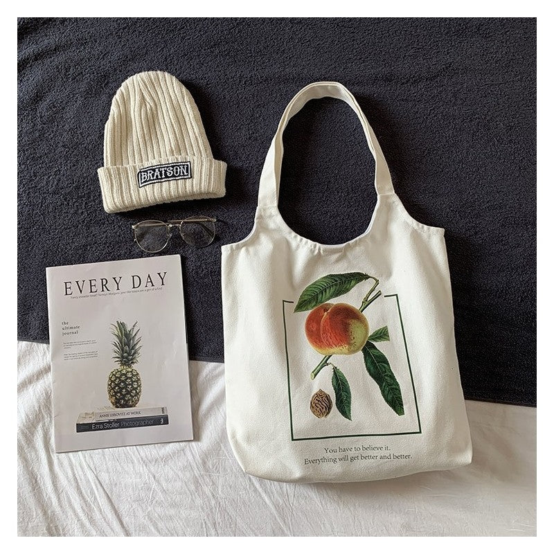 Chic Floral Print Single-Shoulder Handbag