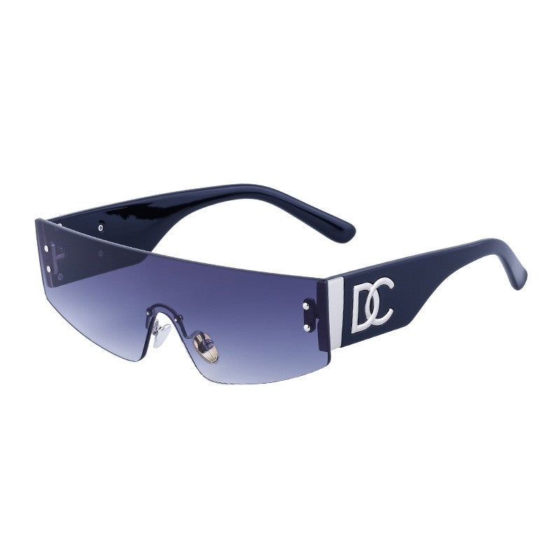 Fashion Punk Style Rimless Sunglasses