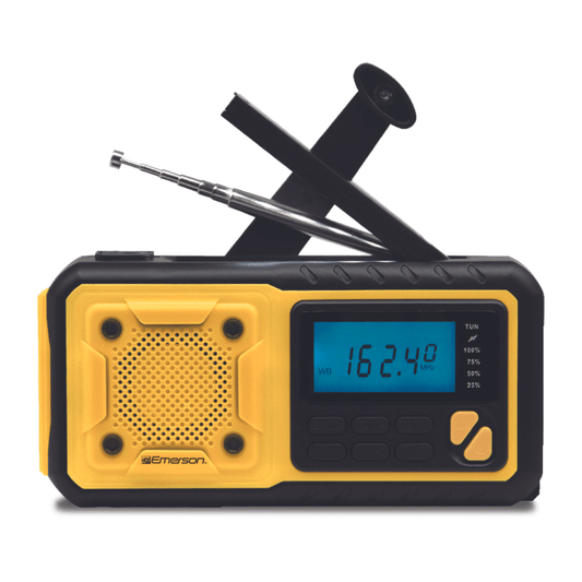 Emerson Emergency AMFM Radio with Weather Band / Flashlight / Power Bank