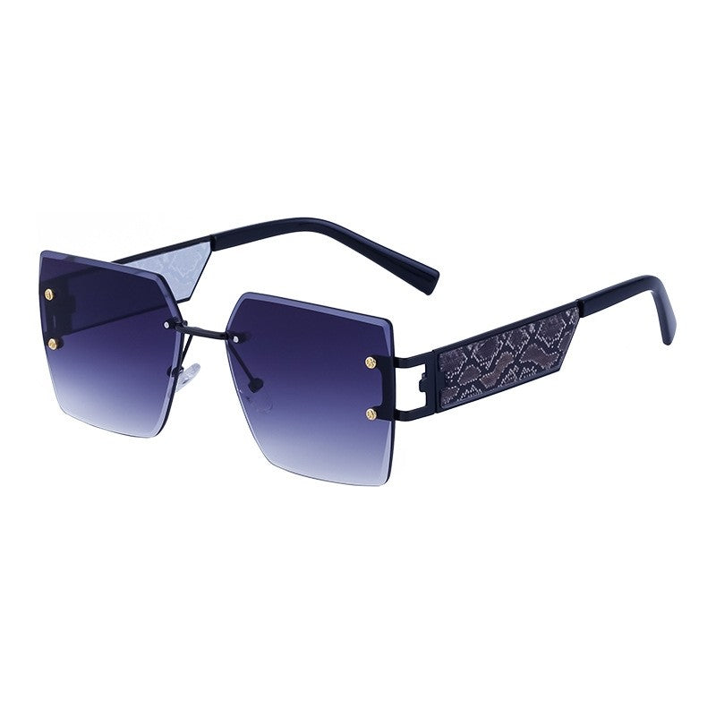 Oversized Square Frame Wide Leg Sunglasses
