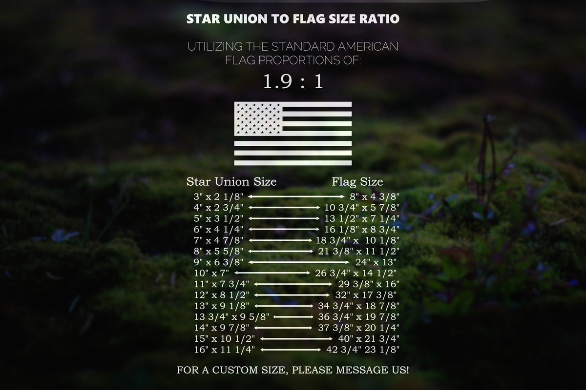 American Flag Air Force Star Union Vinyl Decal or Stencil | 311