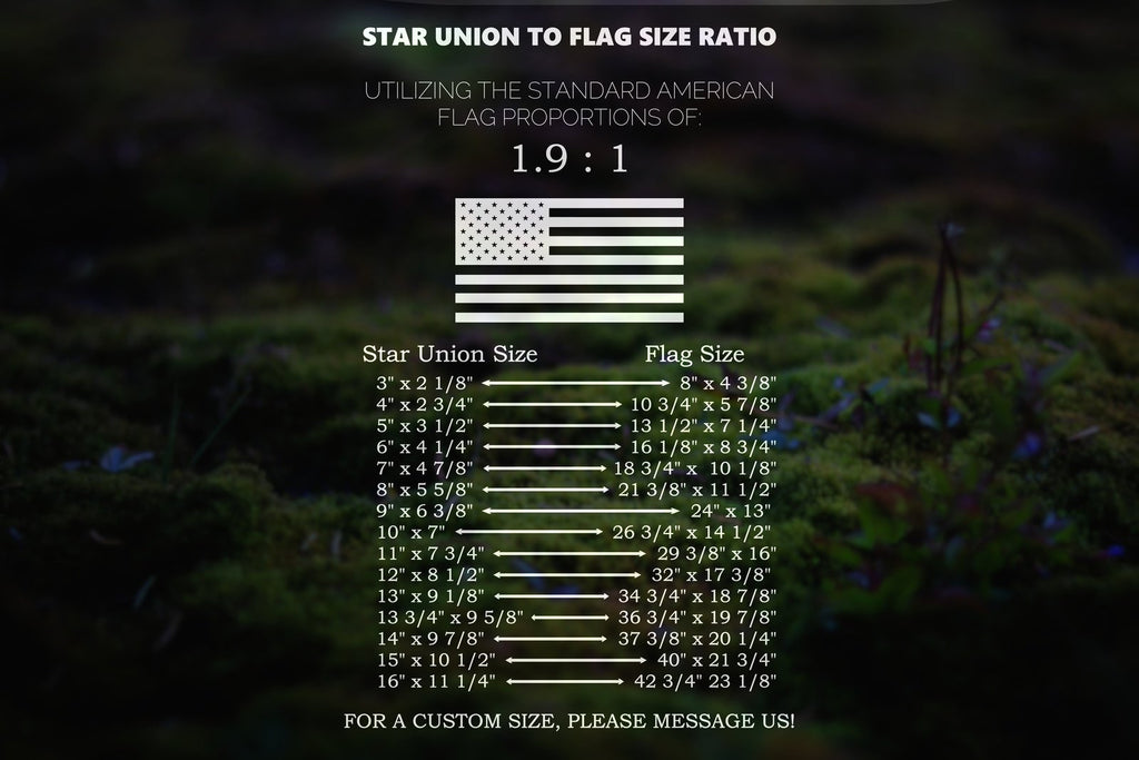 American Flag Space Force Star Union Vinyl Decal or Stencil | 306