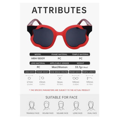Irregular Full Frame UV400 UV Protection Outdoor Eyewear Sunglasses