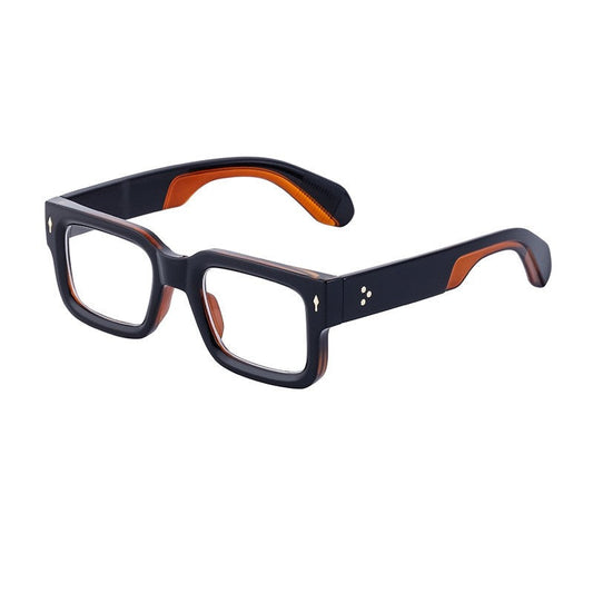 Retro Square Frame Minimalist Transparent Glasses