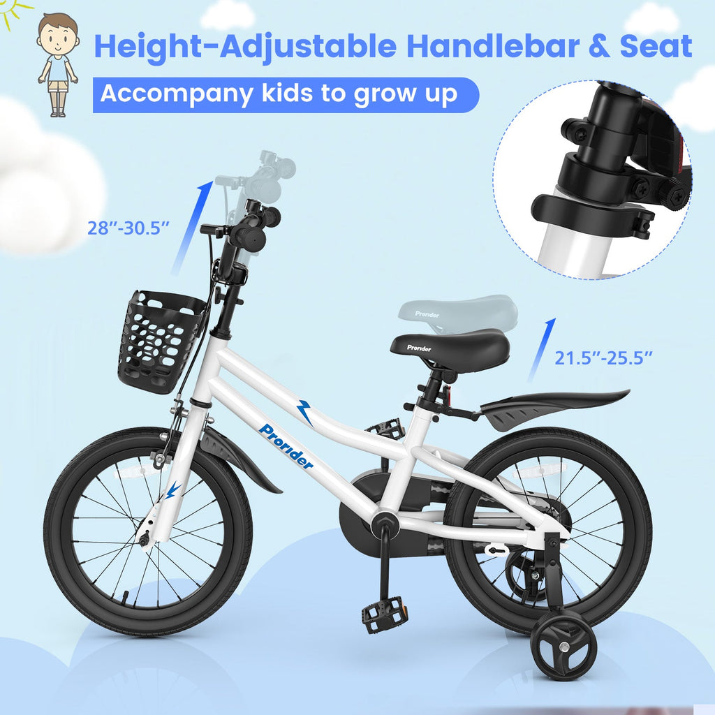 16 Inch Kids Bike with Removable Training Wheels