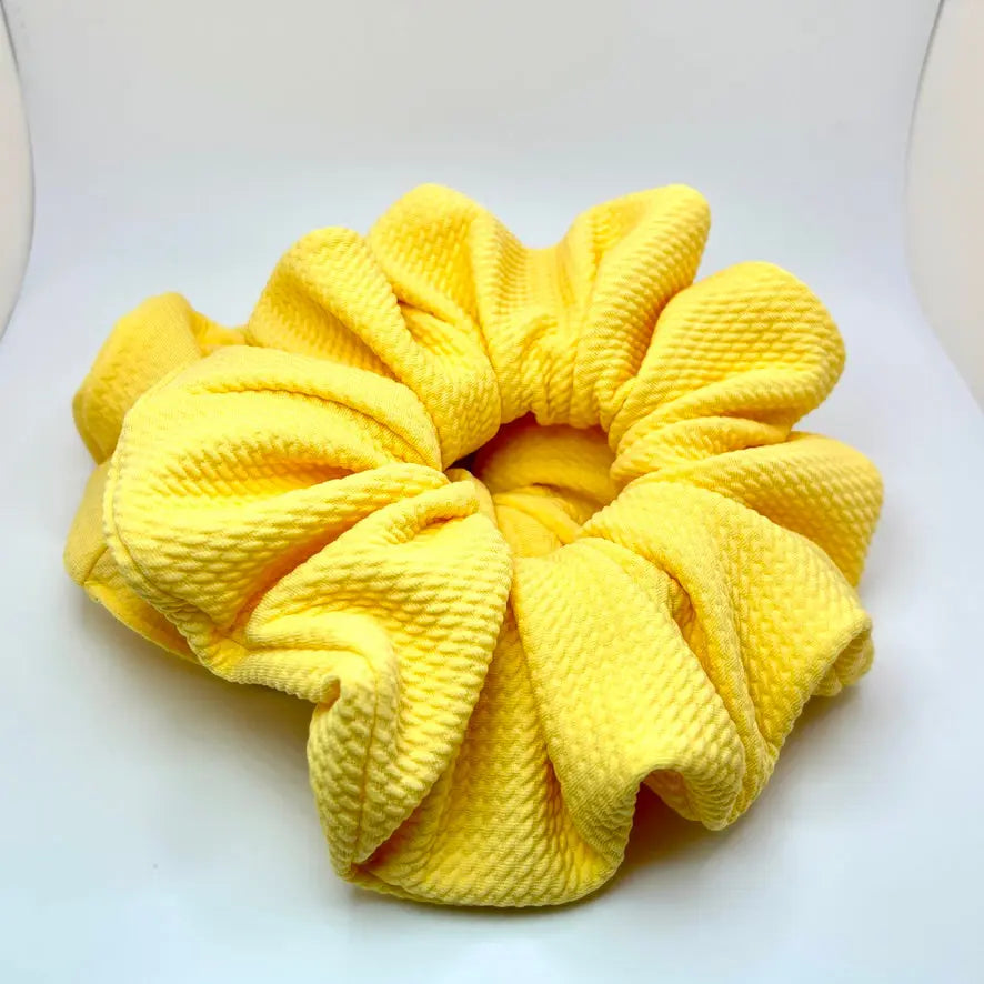 Pastel Yellow Bullet Scrunchie