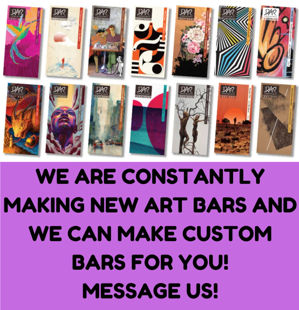 Art Bars: Hibiscus 72% Dark Chocolate Bar Vegan Organic
