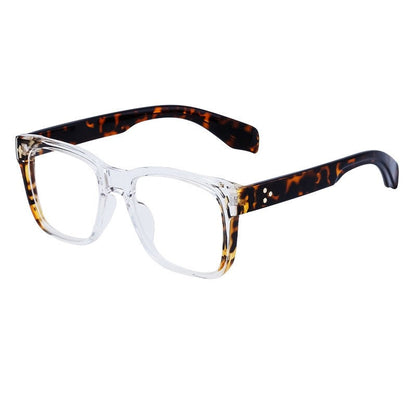 Men's Fashion Square Frame Plain Sunglasses