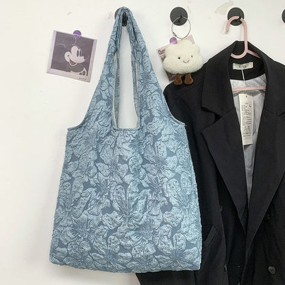 Minimalist Fairy Floral Lace Single Shoulder Canvas Bag