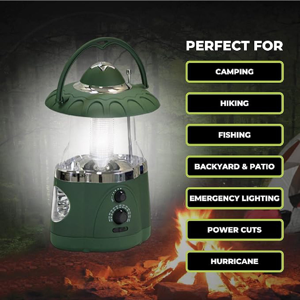 North Point Multifunction Lantern & Flashlight with Built-in AM/FM Radio