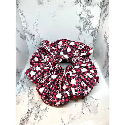 Buffalo Ugly Sweater Christmas Bullet Scrunchie