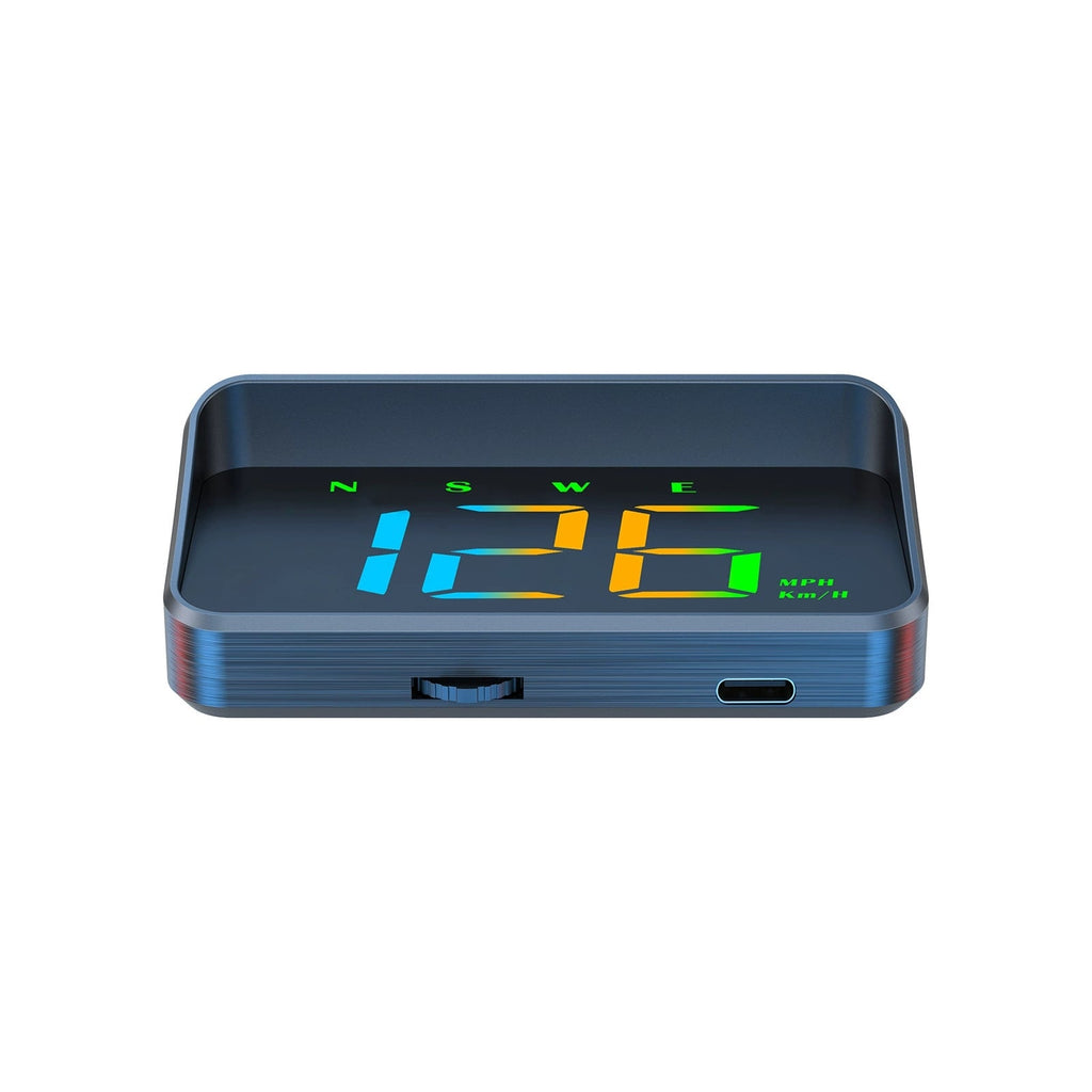 GPS Head-Up Speedometer Display with Large Font, Auto Brightness & MPH Speed Unit (Type-C Powered)
