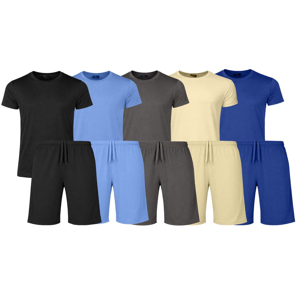 2-Piece Men's Poly Tech Lounge Top & Bottom Set (Sizes S - 3XL)