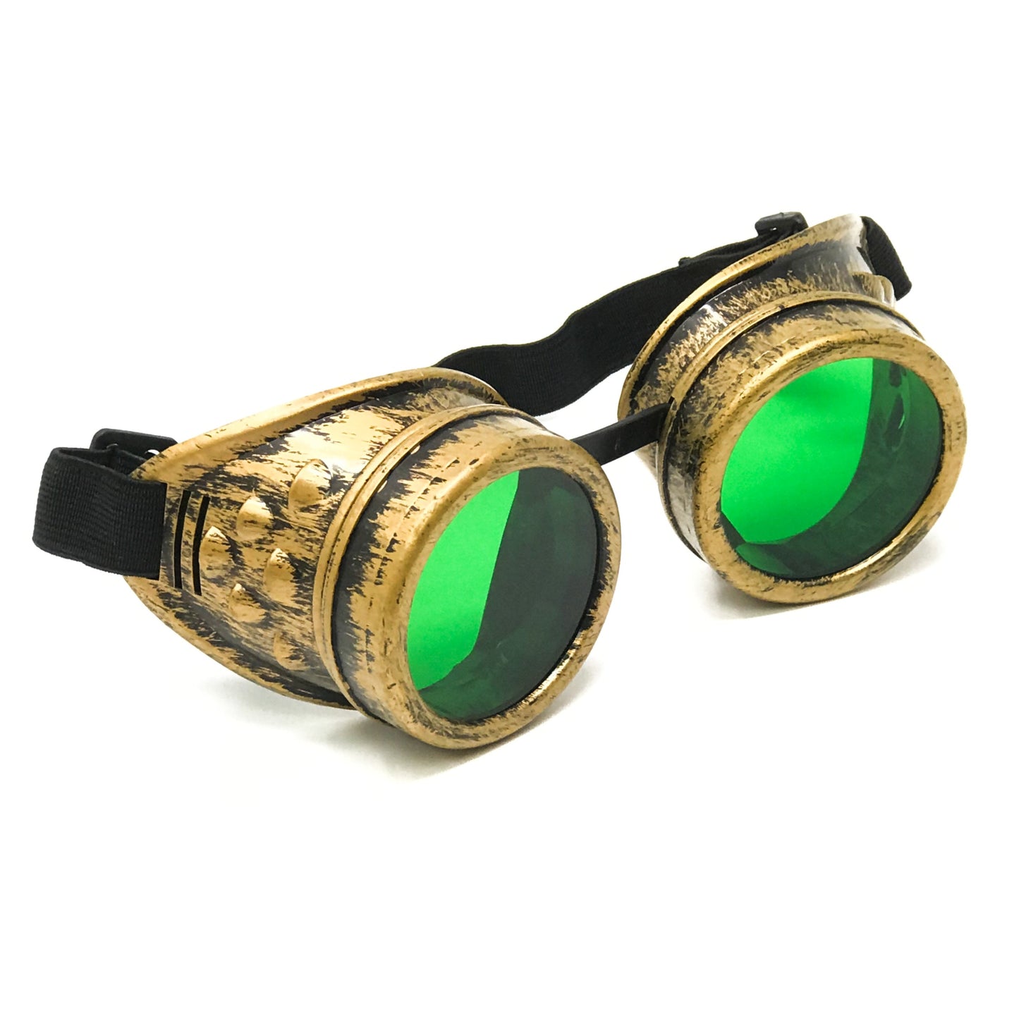 Wasteland Cyberpunk Goggles –  Cosplay Eyewear - neon pink, orange, green, red lenses