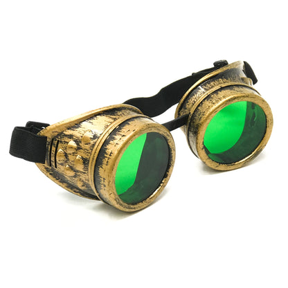 Wasteland Cyberpunk Goggles –  Cosplay Eyewear - neon pink, orange, green, red lenses