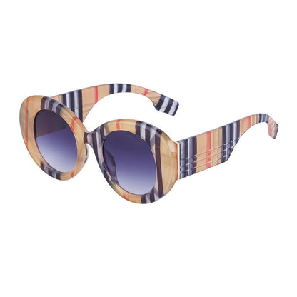 Oval Frame Wide Leg Sunglasses For Women