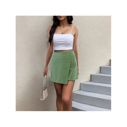 Solid Color High-Waisted Skirt Pants: Elevate Your Style