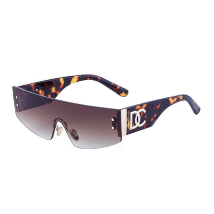 Fashion Punk Style Rimless Sunglasses
