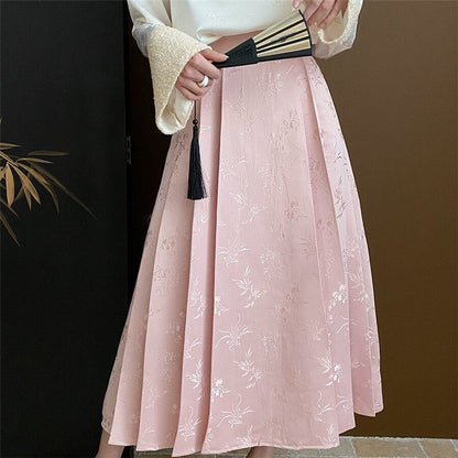 Jacquard Horse Pattern Skirt