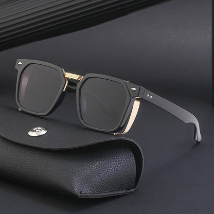Retro Steampunk Square Sunglasses Fashion