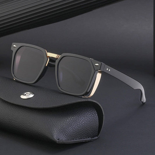 Retro Steampunk Square Sunglasses Fashion