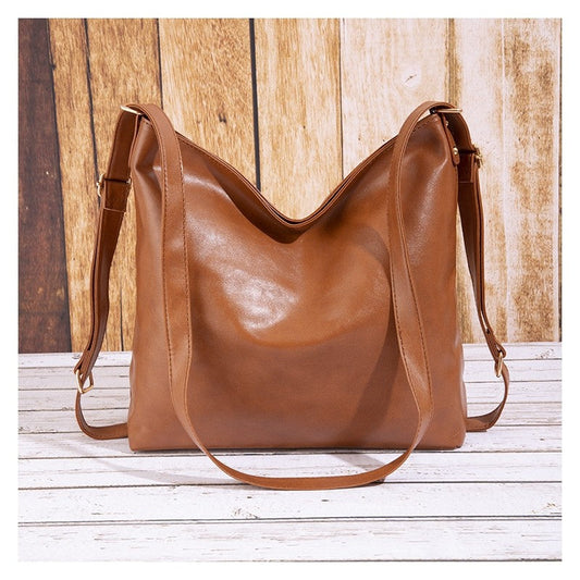 Stylish Oversized Soft Leather Backpack