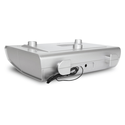 Emerson Under Cabinet FM Radio w Bluetooth, Station Memory and Clock with Timer