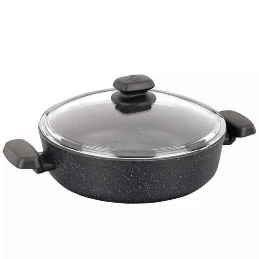 Korkmaz Ornella Aluminum 3.5L Non-Stick Low Casserole Dish with Lid