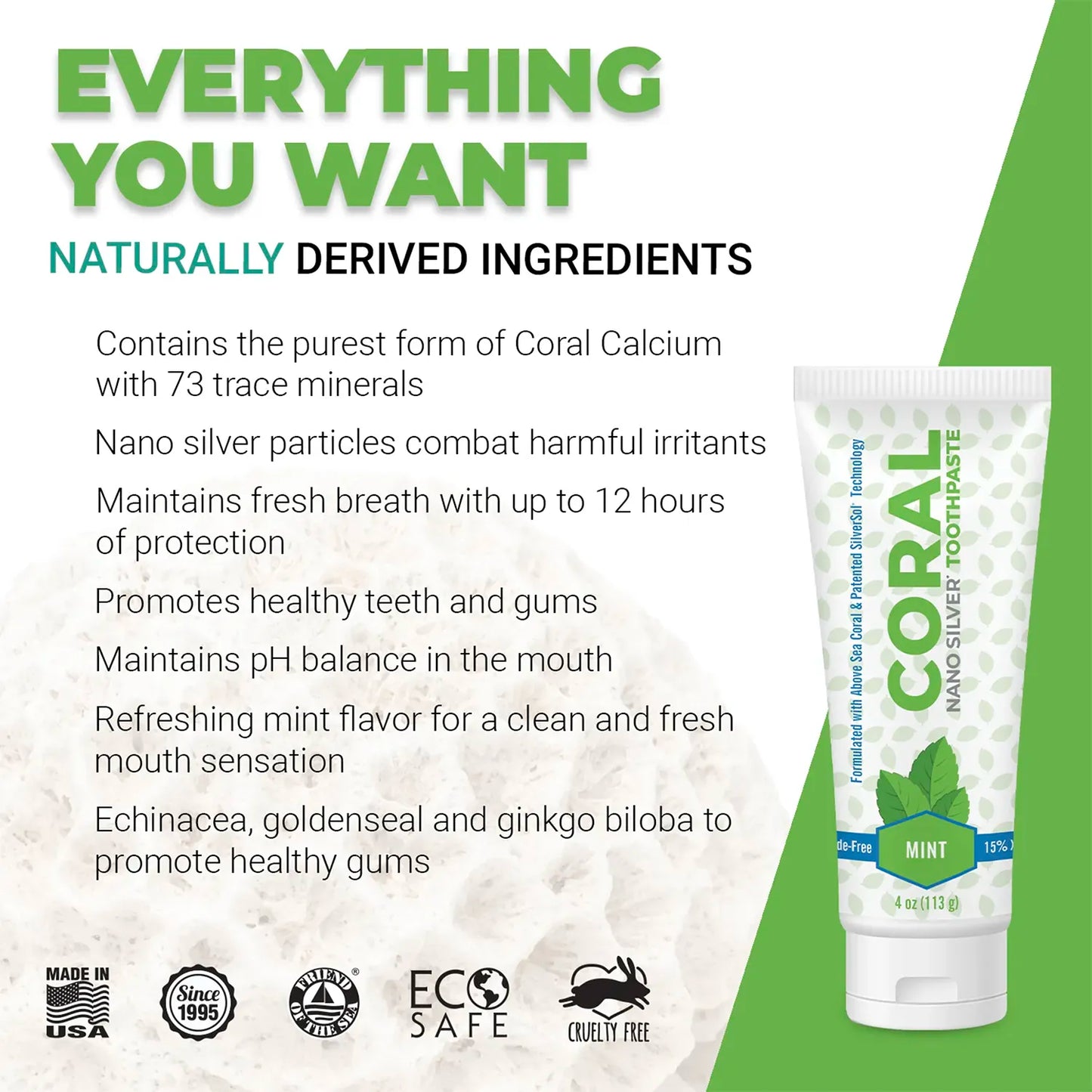 Nano Silver Mint Toothpaste 4 Pack