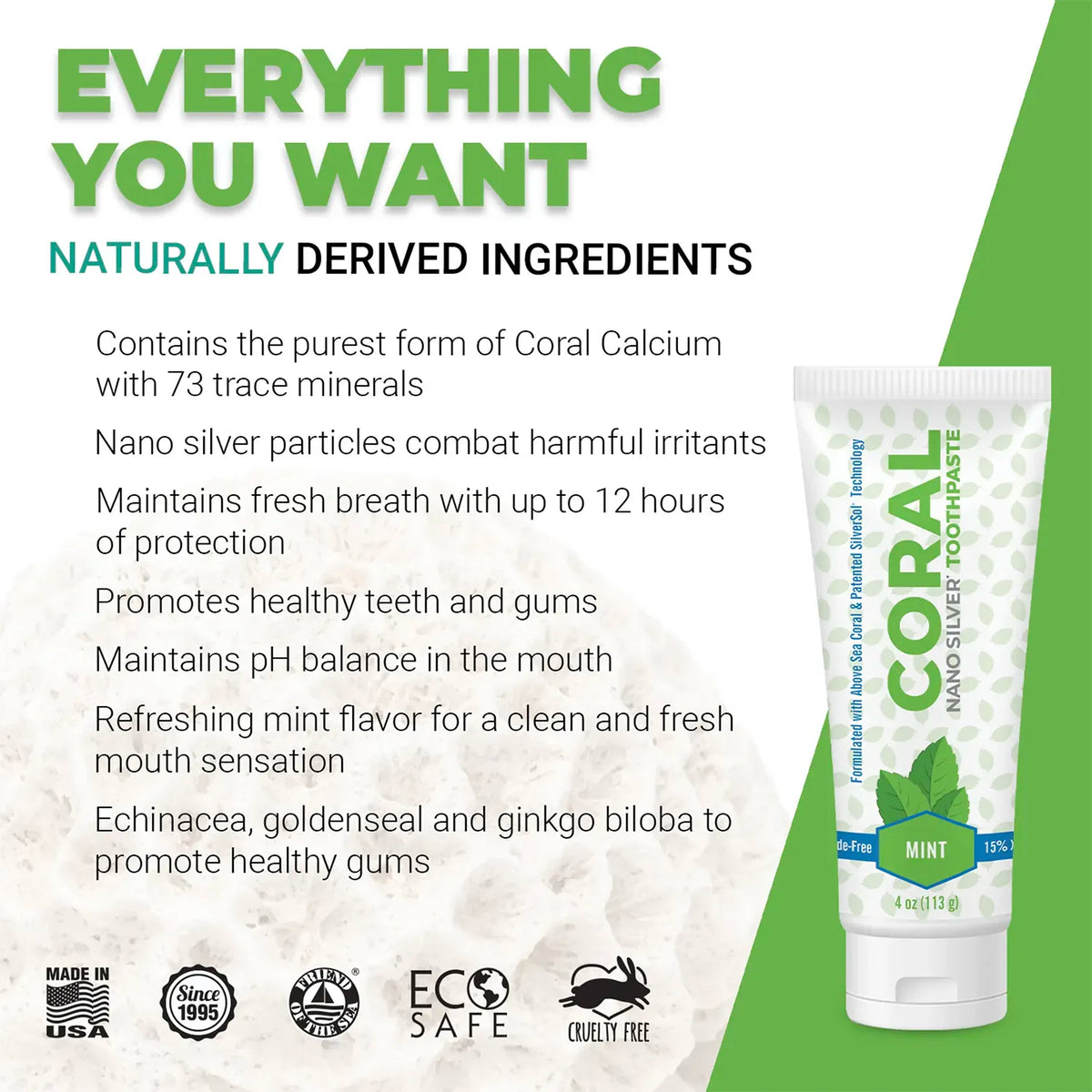 Nano Silver Mint Toothpaste 4 Pack