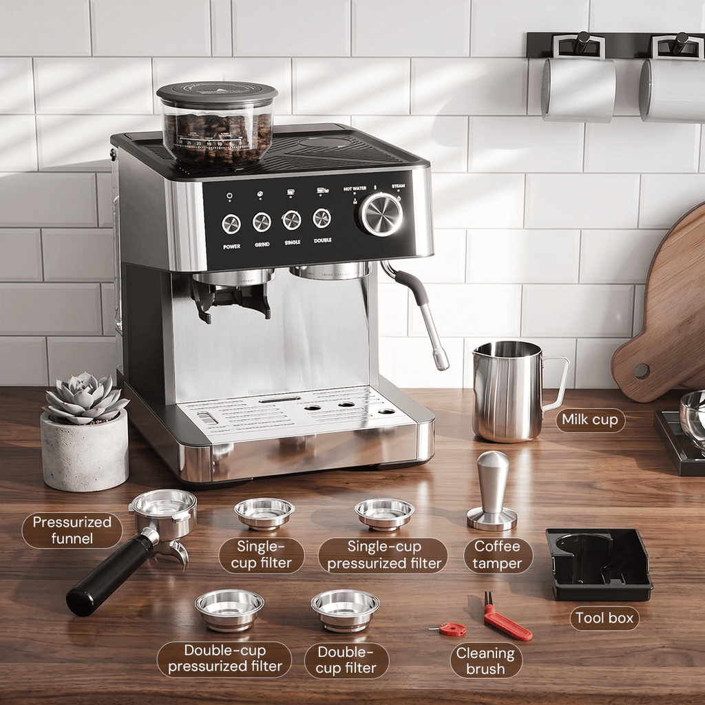 20 Bar Espresso Machines with Grinde CM8031