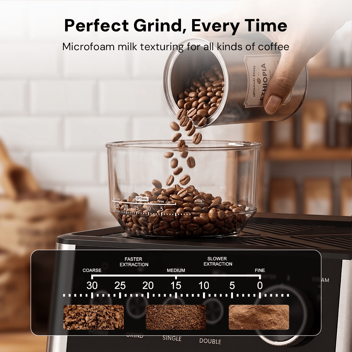 20 Bar Espresso Machines with Grinde CM8031