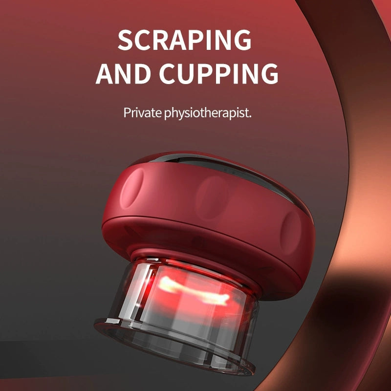 Cupping Massage Device – 6 Suction Modes, Red Light Therapy, 1200mAh, Rechargeable