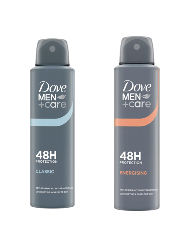 Dove Men+Care 48H Antiperspirant Deodorant Spray - Pack of 6