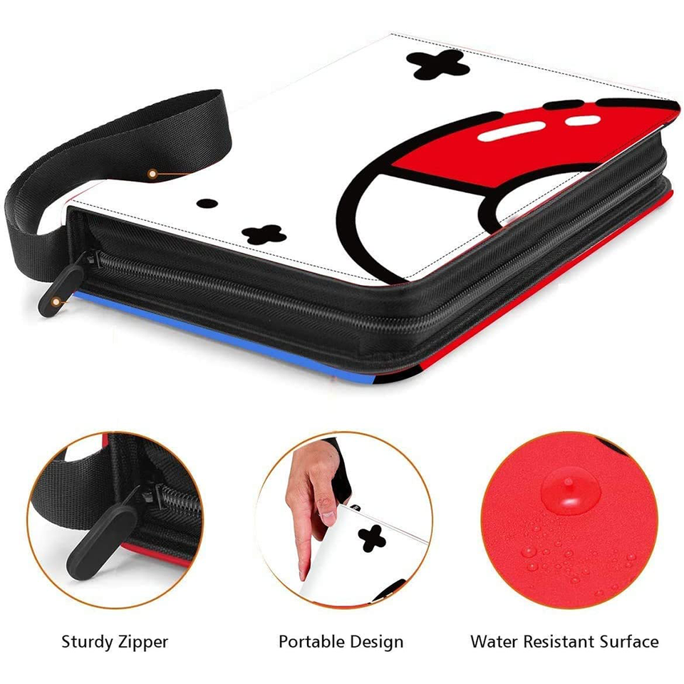 Trading Card Binder 400 Cards 50 Pages – 4 Pocket Zipper Album Organizer