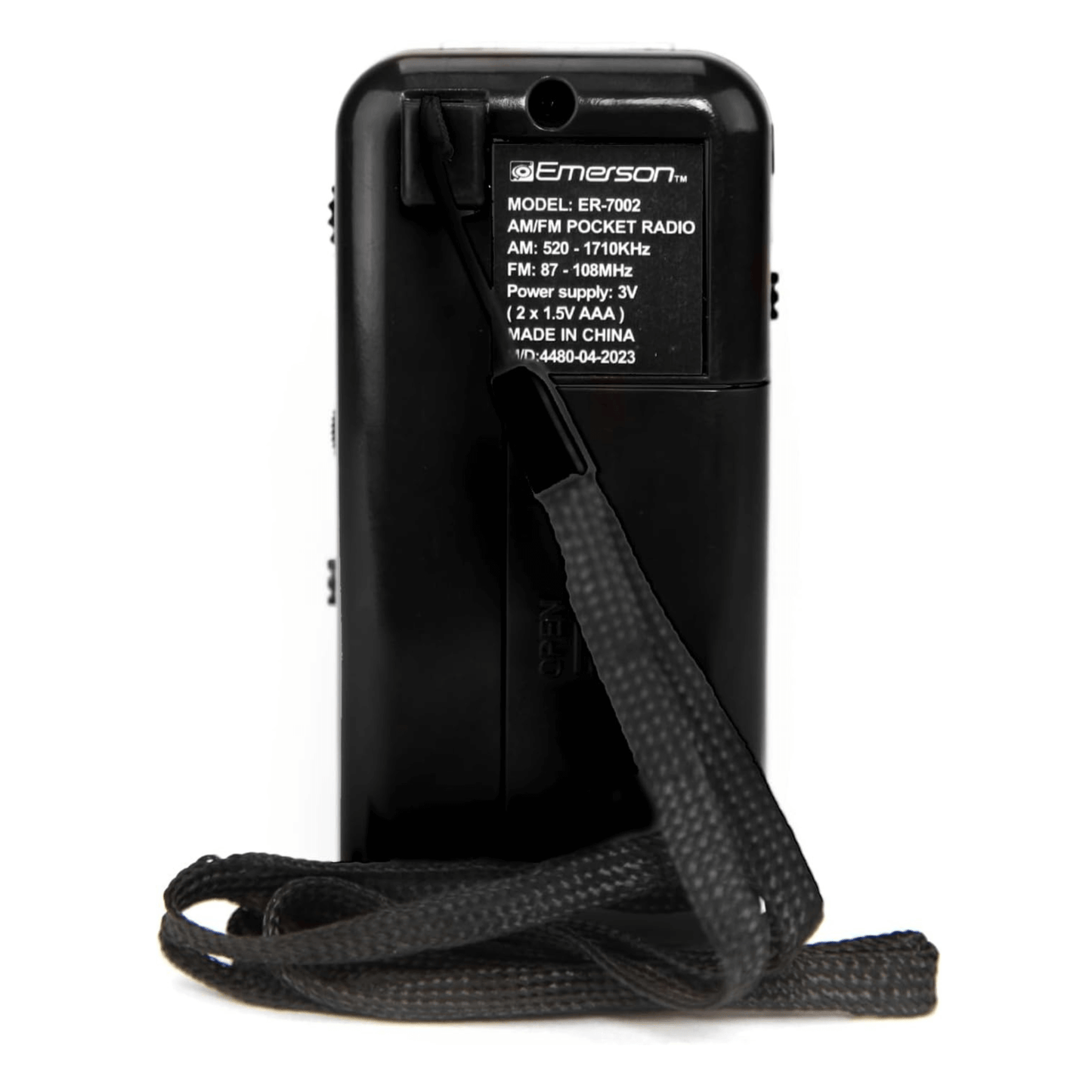 Emerson Portable AMFM Radio with Earbuds and Wide Frequency Range of Stations