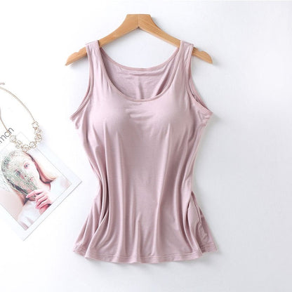 Seamless Padded Wireless Camisole in Solid Color